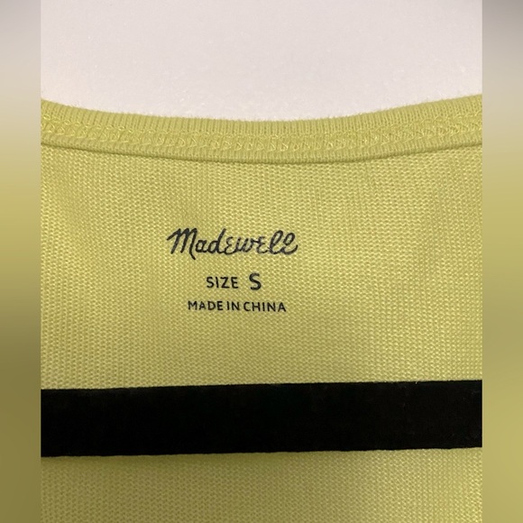 Madewell Women's Tomboy V-Neck Tank Top Lime Green Size Small - Picture 5 of 8